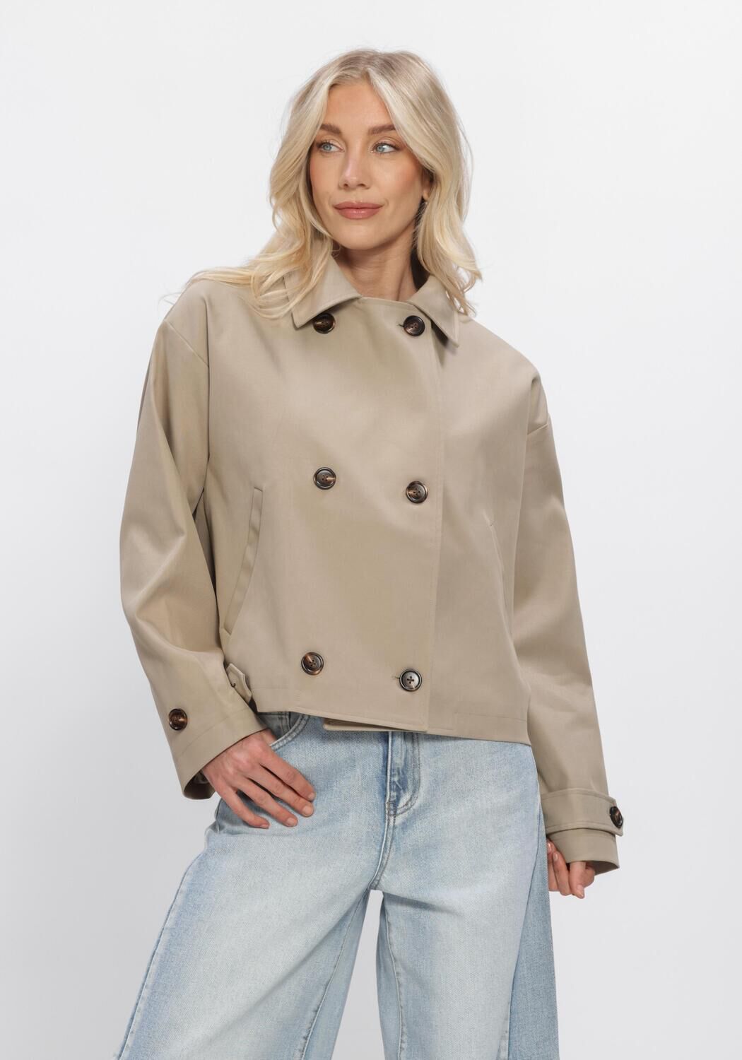 Beige NOTRE-V Trenchcoats NV-HELEEN - large