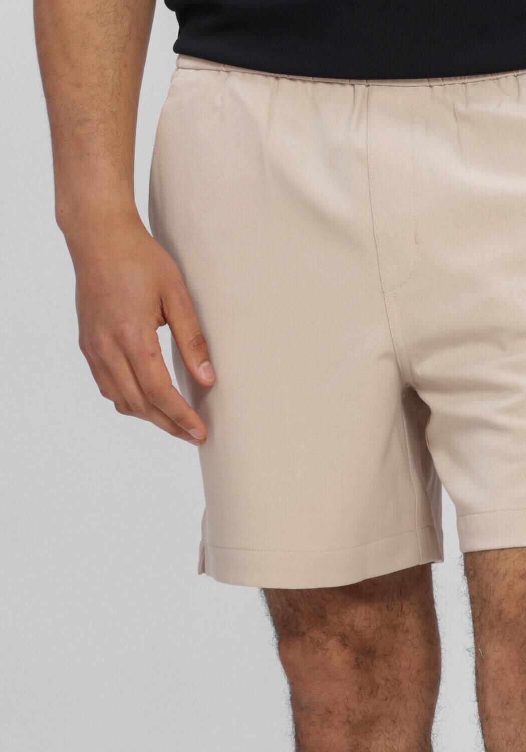 Beige PLAIN Kurze Hose TURIPL SHORTS - large
