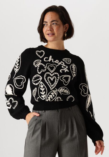 Schwarze FABIENNE CHAPOT Pullover VESPER PULLOVER - large