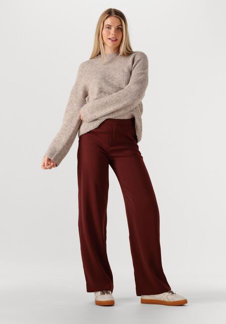 Beige OBJECT Pullover OBJSAGGIA LS LO PULLOVER - large