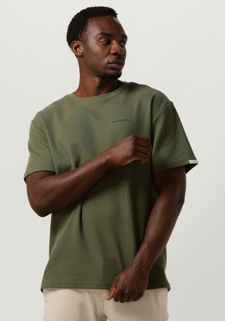 Olive ANERKJENDT T-shirt AKKIKKI S/S WAFFLE TEE - large