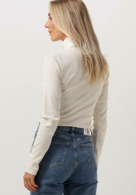 Creme CALVIN KLEIN Rollkragenpullover MONOLOGO RIB ROLL NECK - large