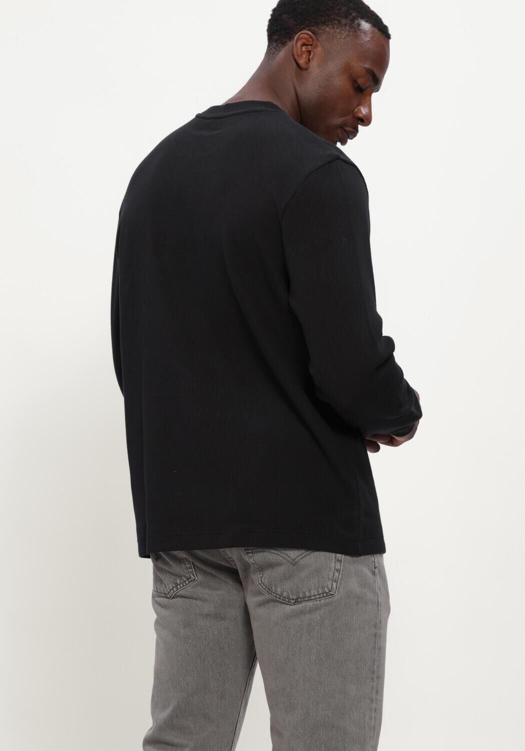 Schwarze BOSS ORANGE Pullover WE TEMPEST - large