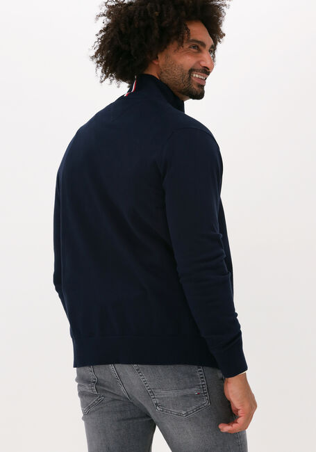 Dunkelblau TOMMY HILFIGER Strickjacke 1985 ZIP THROUGH - large