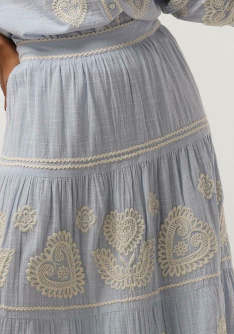 Hellblau ANTIK BATIK Maxirock RONY SKIRT - large