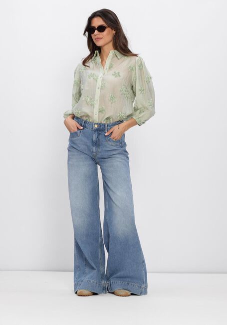 Minze JANSEN AMSTERDAM Blusen ROOS BLOUSE 3DF1 778 3/4 PUFFED SLEEVE 3D FLOWERS - large