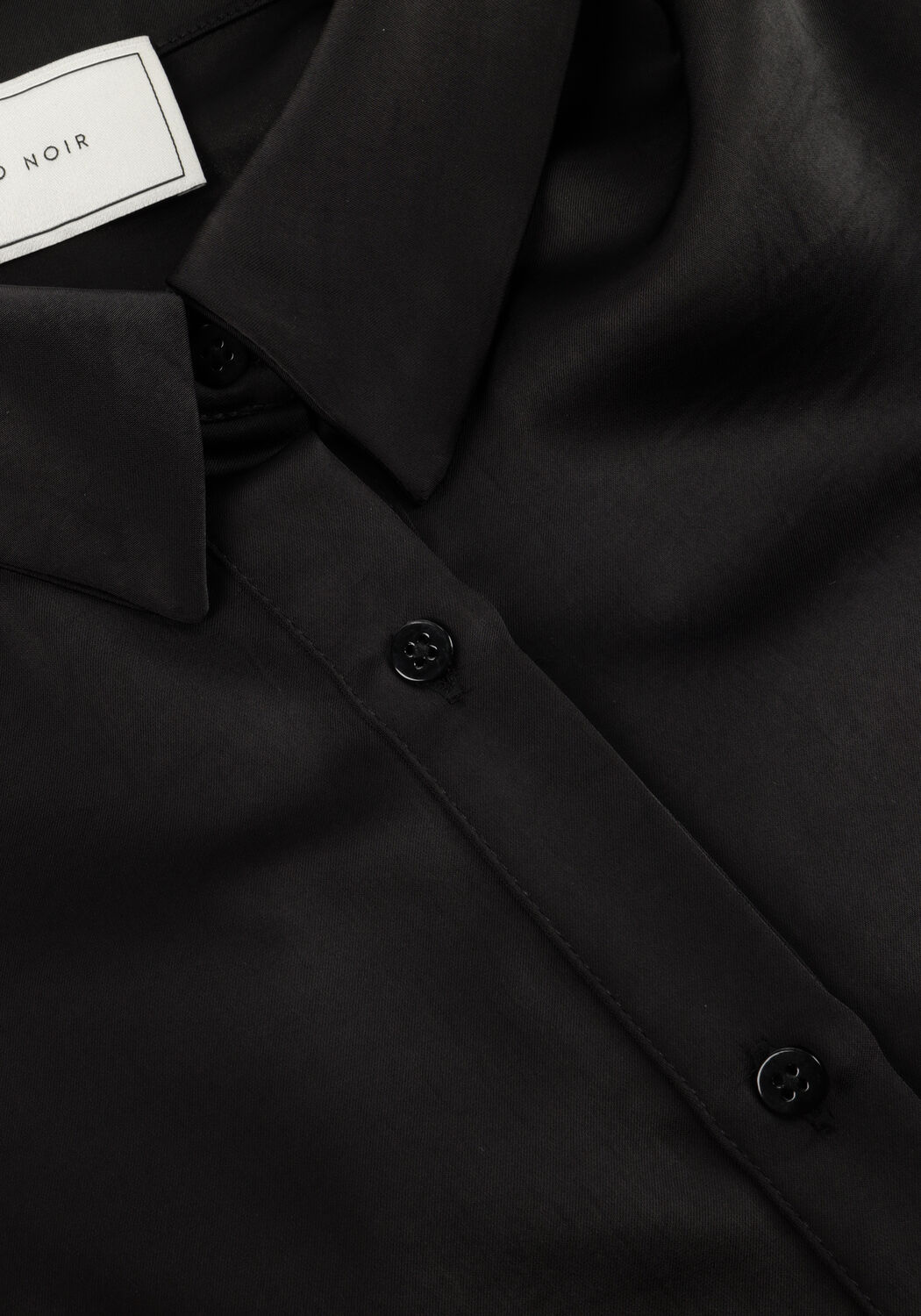 Schwarze NEO NOIR Top ETTA HEAVY SATEEN SHIRT - large