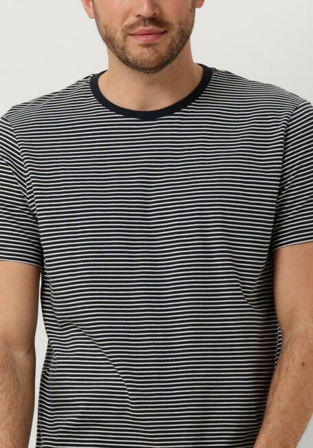 Blaue SELECTED HOMME T-shirt SLHASPEN STRIPE SS O-NECK TEE NOOS - large