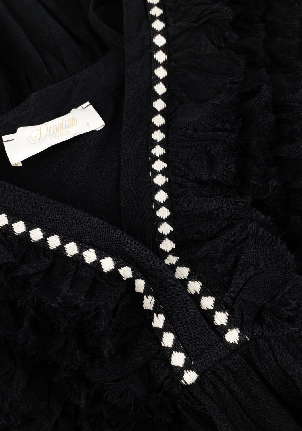 Schwarze DEVOTION Minikleid EFISTO - large