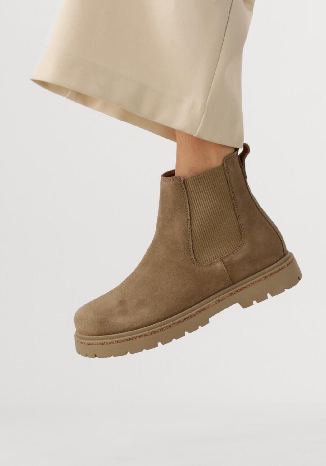 Taupe BIRKENSTOCK Chelsea Boots HIGHWOOD SLIP ON MID W - large