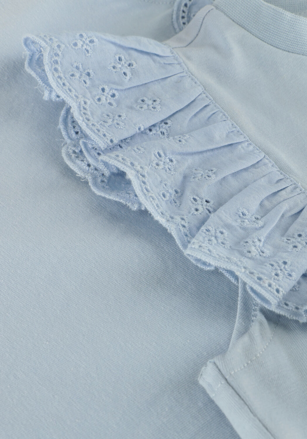 Blaue DAILY7 Top T-SHIRT RUFFLE - large