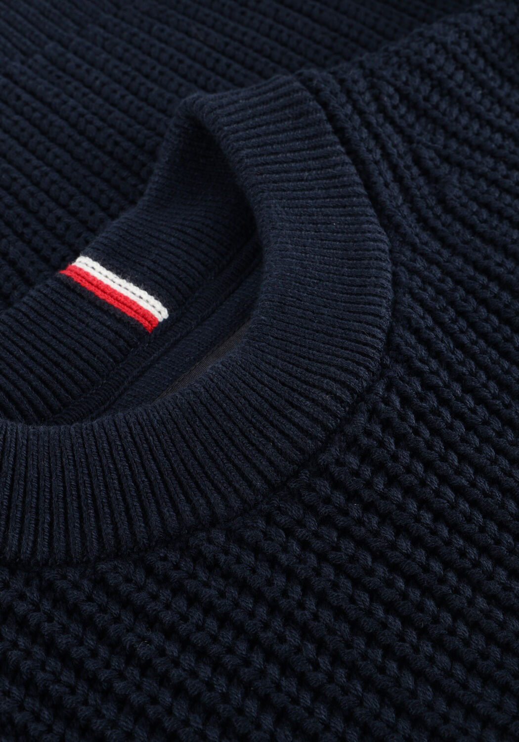 Dunkelblau TOMMY HILFIGER Pullover HALF CARDIGAN C-NECK SWEATER - large