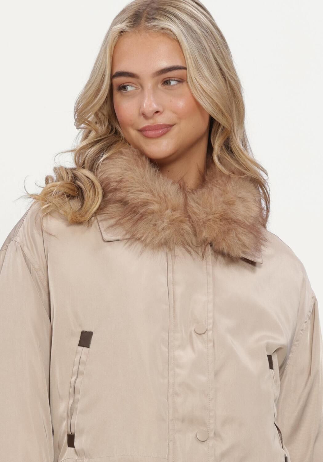 Beige NUKUS Wattierte Jack PAULA JACKET - large