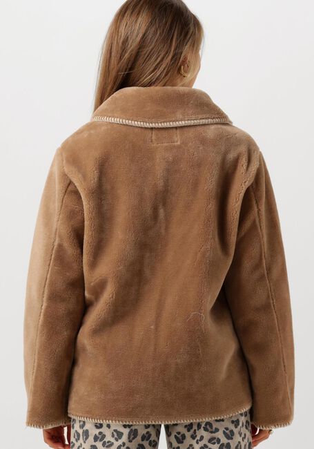 Braune OBJECT Fake-Fur-Jack OBJOPAL RE JACKET - large