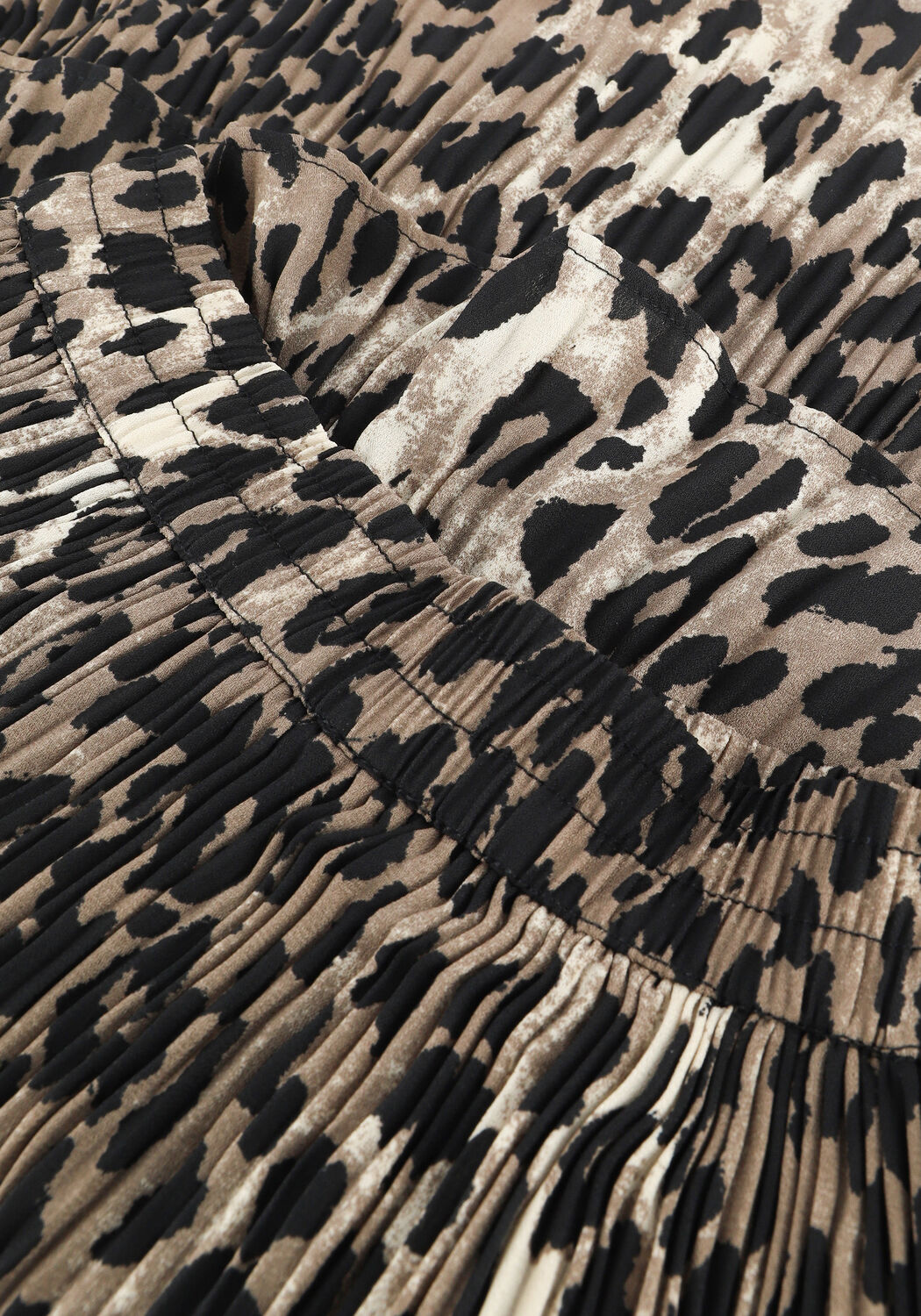 Braune CATWALK JUNKIE Minirock SK WILD LEOPARD FRILL - large