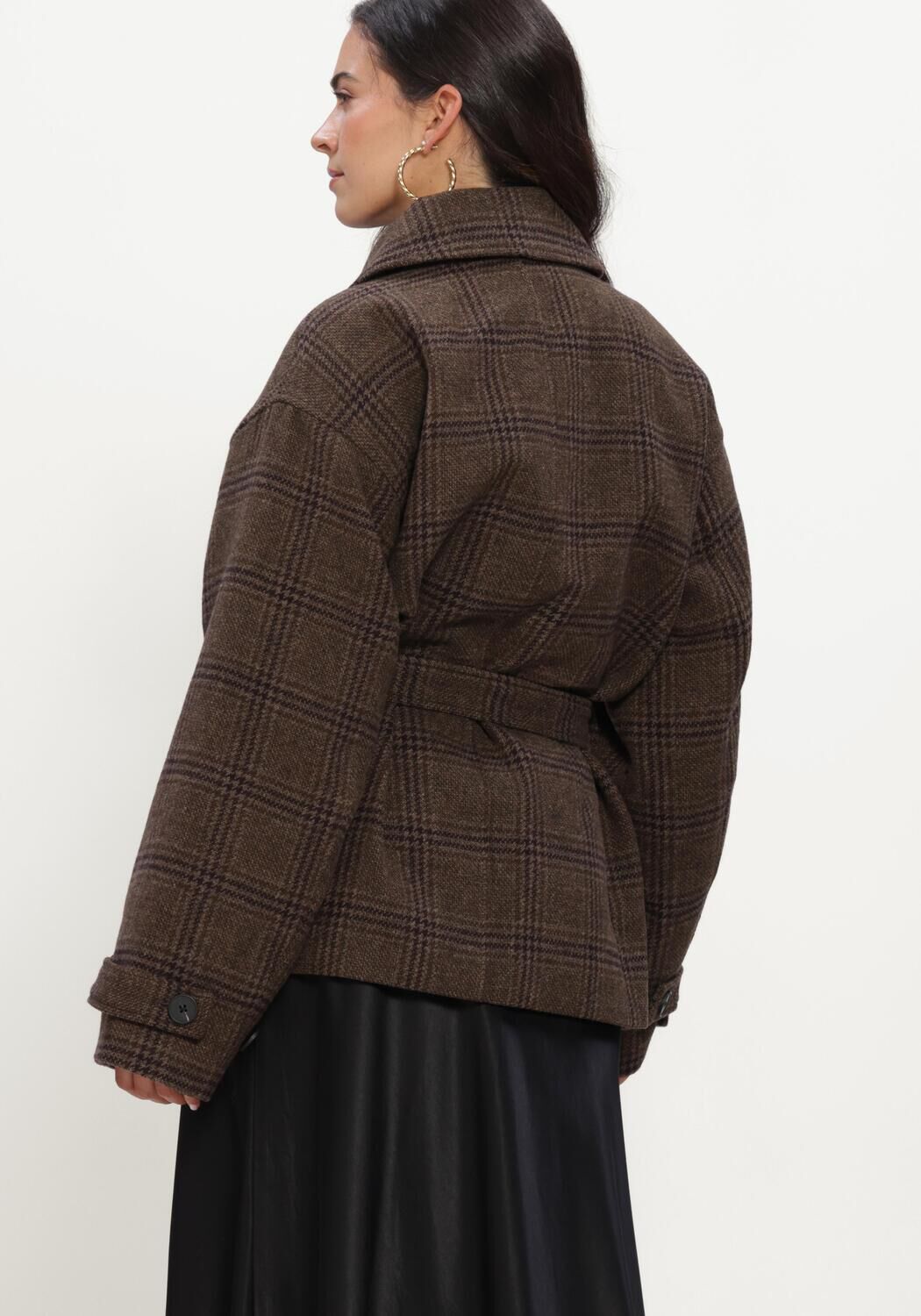 Braune MSCH COPENHAGEN Jack MSCHAMARANDA JACKET CHK - large