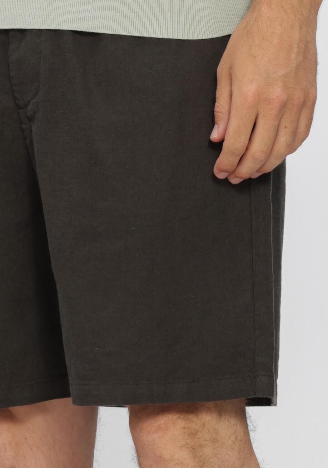 Dunkelgr&uuml;n SELECTED MEN Kurze Hose SLHREGULAR-HARVEY LINEN BLEND  SHORTS - large