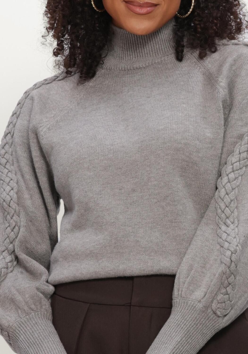 Graue MINUS Pullover MSVERA HIGH NECK KNIT PULLOVER - large