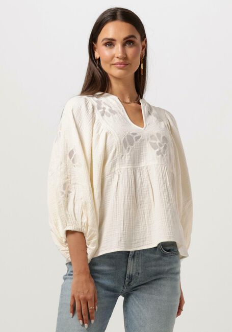 Nicht-gerade weiss SISSEL EDELBO Blusen EVELYN ORGANIC COTTON TOP - large