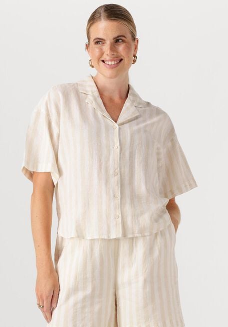 Beige SELECTED FEMME Blusen SLFLUISA 2/4 REVERS SHIRT B - large