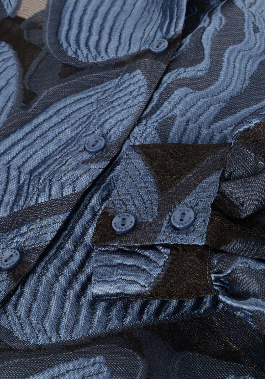 Blaue POM AMSTERDAM Blusen BLOUSE - DASHING NIGHTS ORGANZA - large