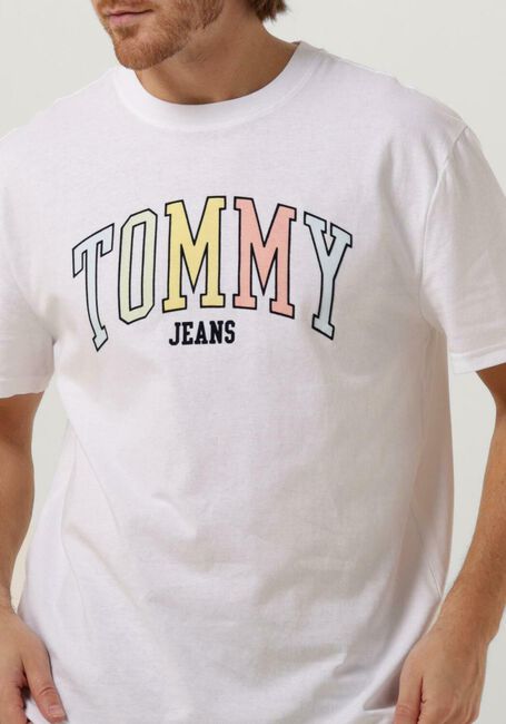 Weiße TOMMY JEANS T-shirt TJM CLSC COLLEGE POP TOMMY TEE - large