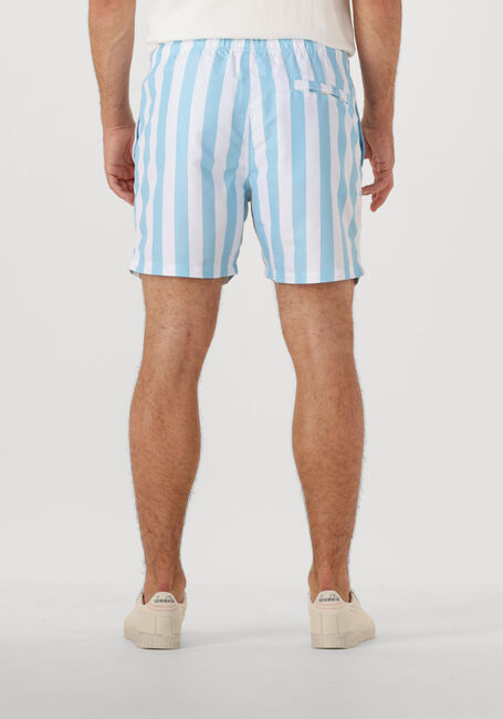 Hellblau SHIWI Badehosen MEN SWIMSHORT BROAD STRIPE - large