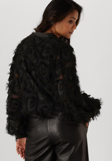 Schwarze SUMMUM Blusen BLOUSE FRINGE FLUFFY - large