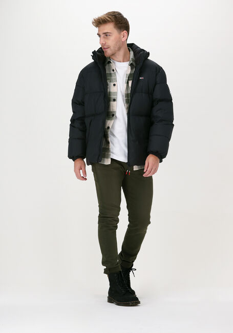Schwarze TOMMY JEANS Wattierte Jack TJM ESSENTIAL DOWN JACKET - large