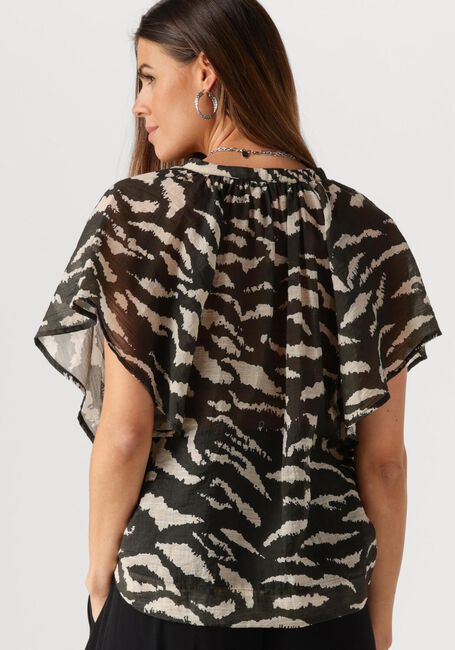 Schwarze BY-BAR Blusen VINA ZEBRA BLOUSE - large