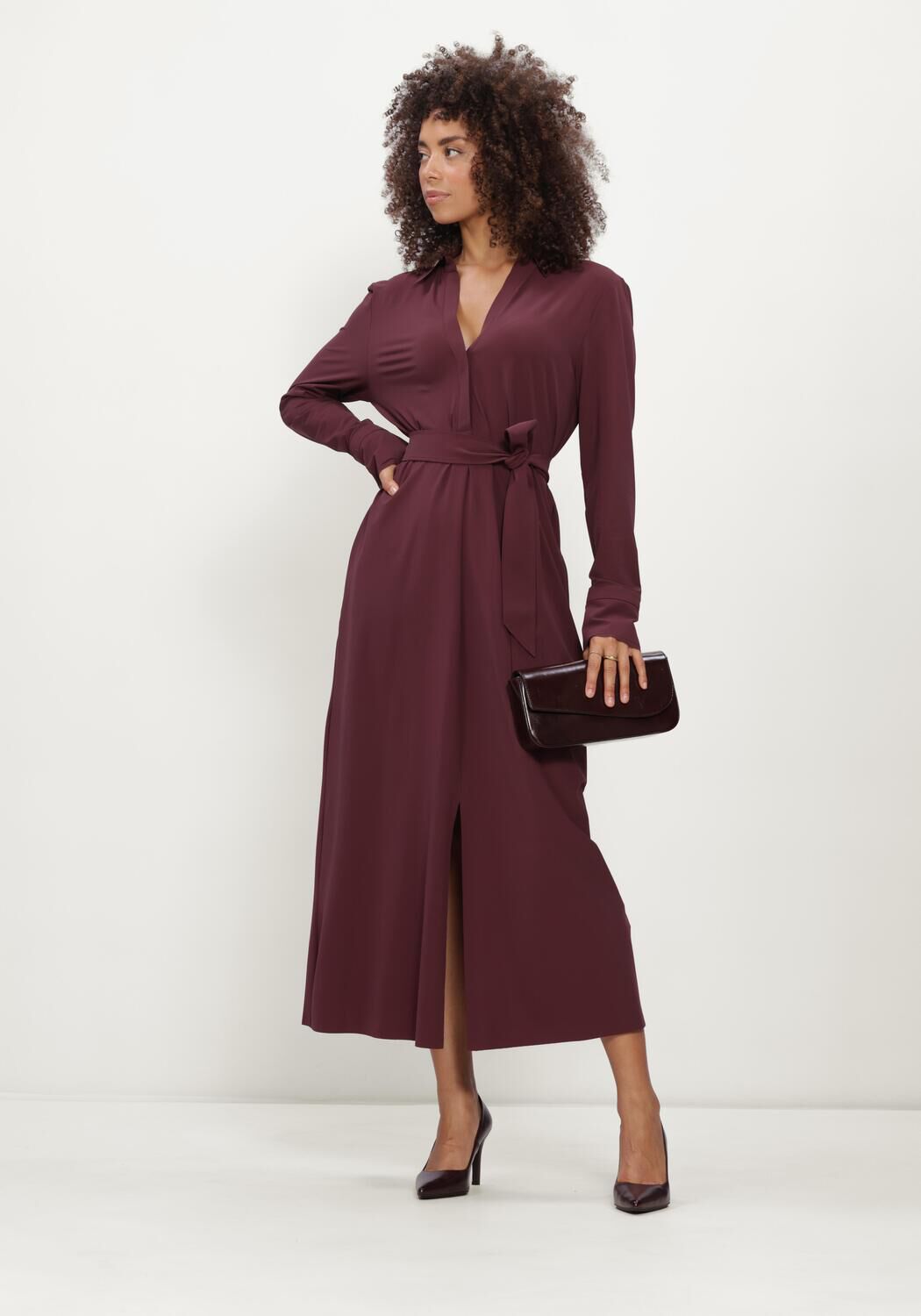 Bordeaux JAPAN TKY Midikleid RASY - large