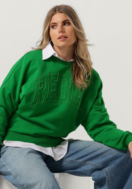 Grüne COLOURFUL REBEL Pullover CR EMBRO DROPPED SHOULDER SWEAT - large
