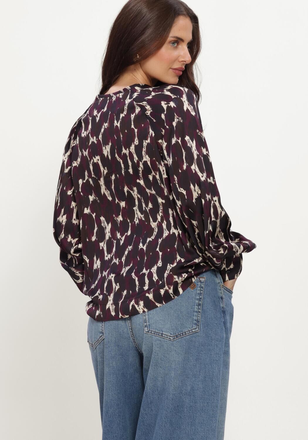 Mehrfarbige/Bunte STUDIO ANNELOES Blusen Charleze animal top - large