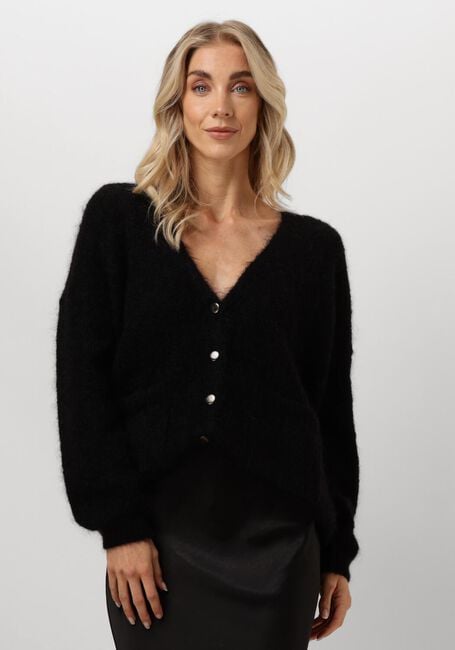 Schwarze DES PETITS HAUTS Strickjacke BETANI - large