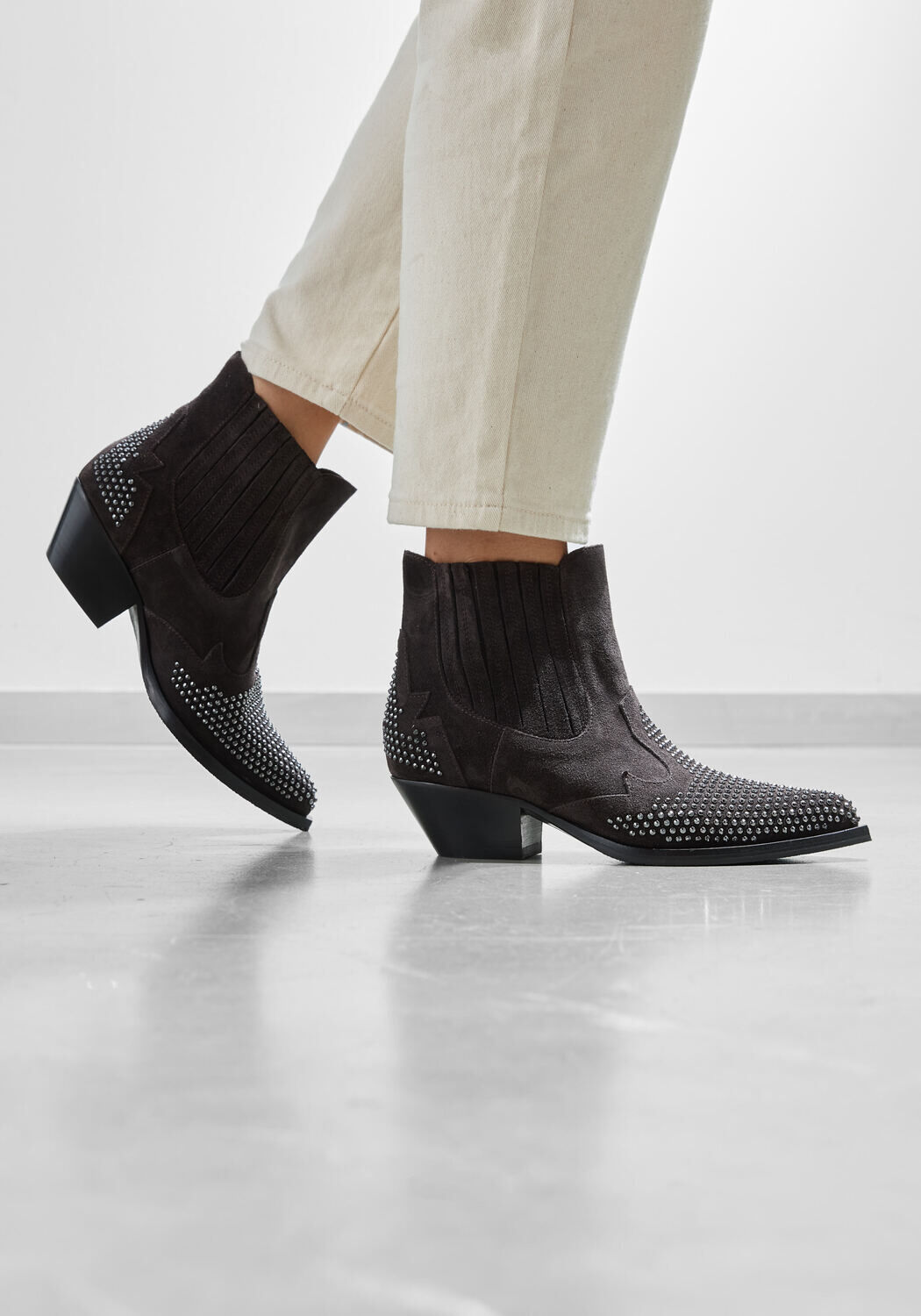 Graue STEFANO LAURAN Stiefeletten 9706R - large