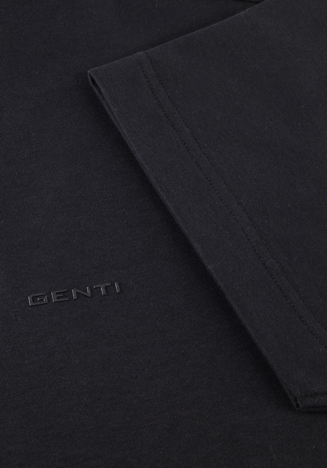 Schwarze GENTI Polo-Shirt T-SHIRT SS 1227 - large