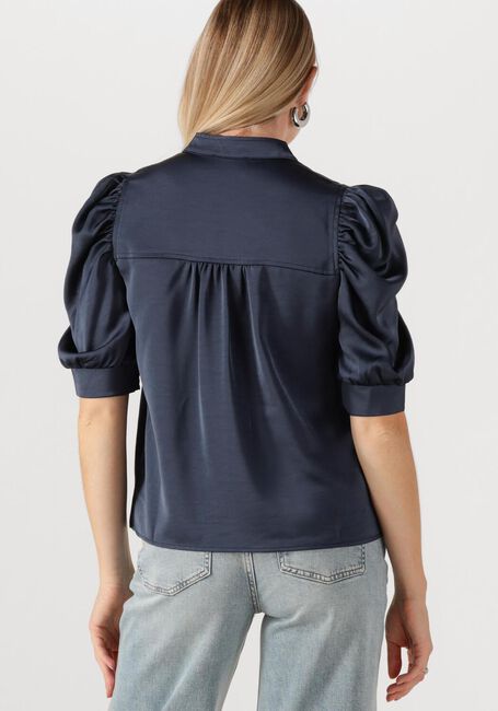 Dunkelblau NEO NOIR Blusen ROELLA HEAVY SATEEN BLOUSE - large