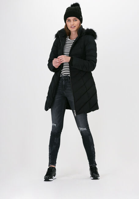 Schwarze GUESS Wattierte Jack CECILIA DOWN JACKET - large