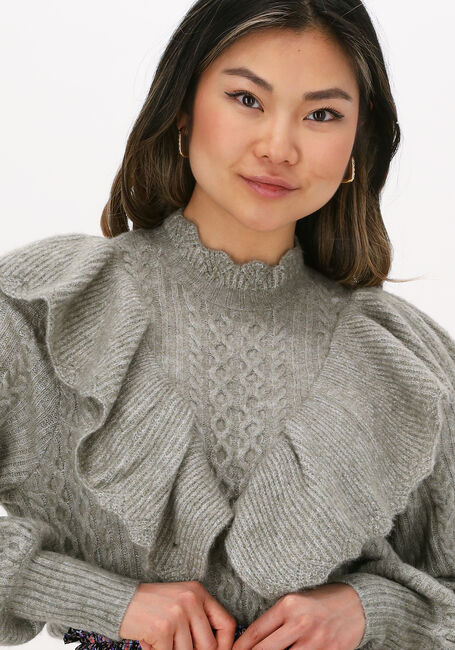 Grüne Y.A.S. Pullover YASVELLA LS KNIT PULLOVER - large