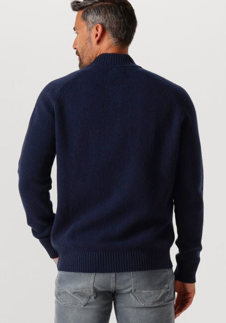 Dunkelblau BARBOUR Pullover GRANGETWON HALF ZIP KNITTED JUMPER - large