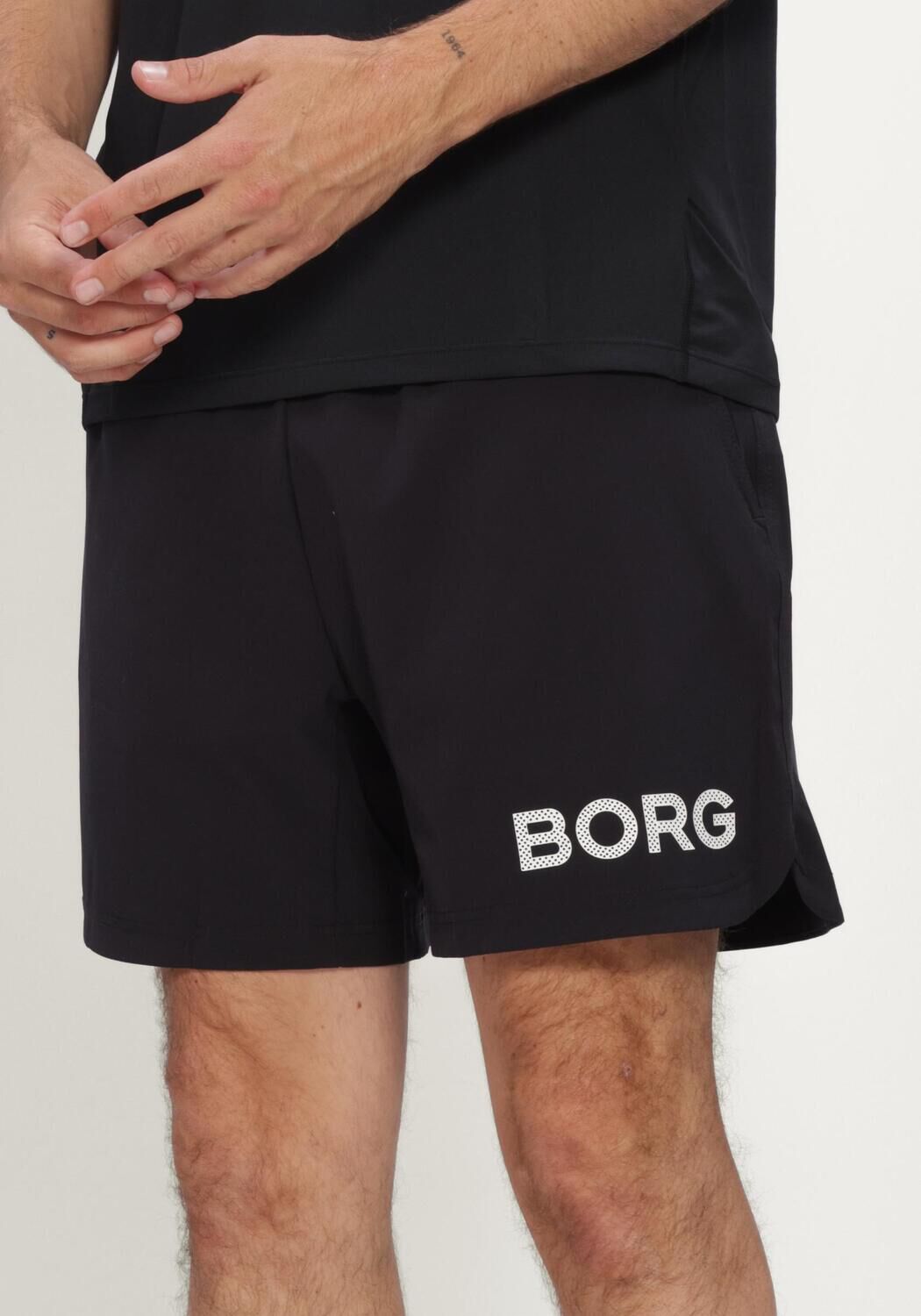 Schwarze BJORN BORG Hosen BORG 6 SHORTS - large