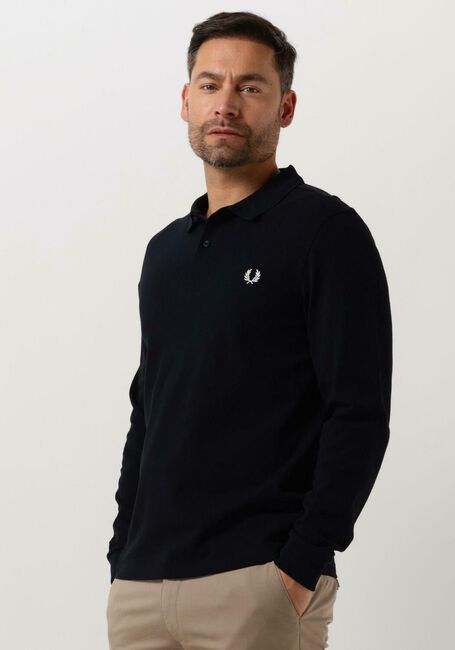 Dunkelblau FRED PERRY Polo-Shirt LS PLAIN FRED PERRY SHIRT - large