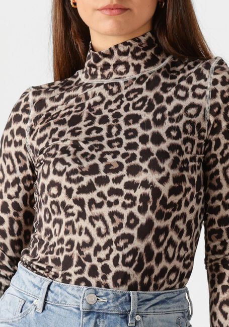 Braune CATWALK JUNKIE T-shirt LEOPARD LONG SLEEVE - large