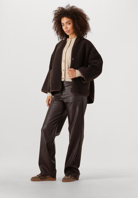Braune KNIT-TED Lederjack JOKO - large