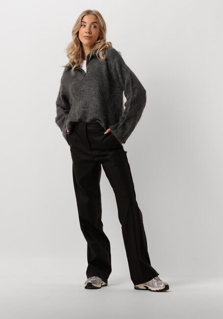 Dunkelgrau MODSTRÖM Pullover KANEMD ZIP T-NECK - large