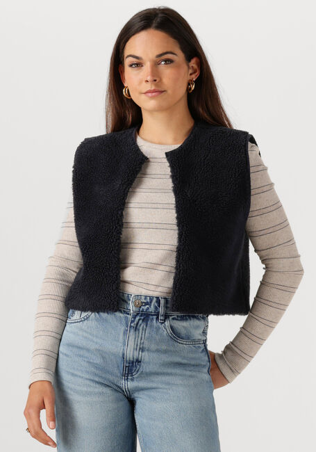 Schwarze BY-BAR Gilet WOLLY MIDNIGHT GILET - large