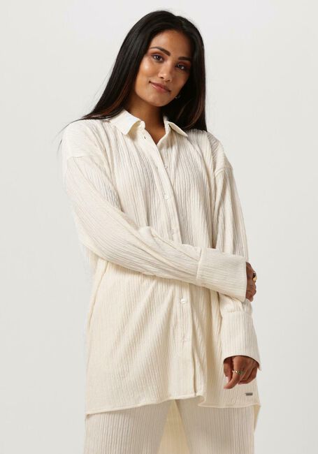 Ecru COLOURFUL REBEL Blusen TALIA STRUCTURE OVERSIZED BOYFRIEND BLOUSE - large