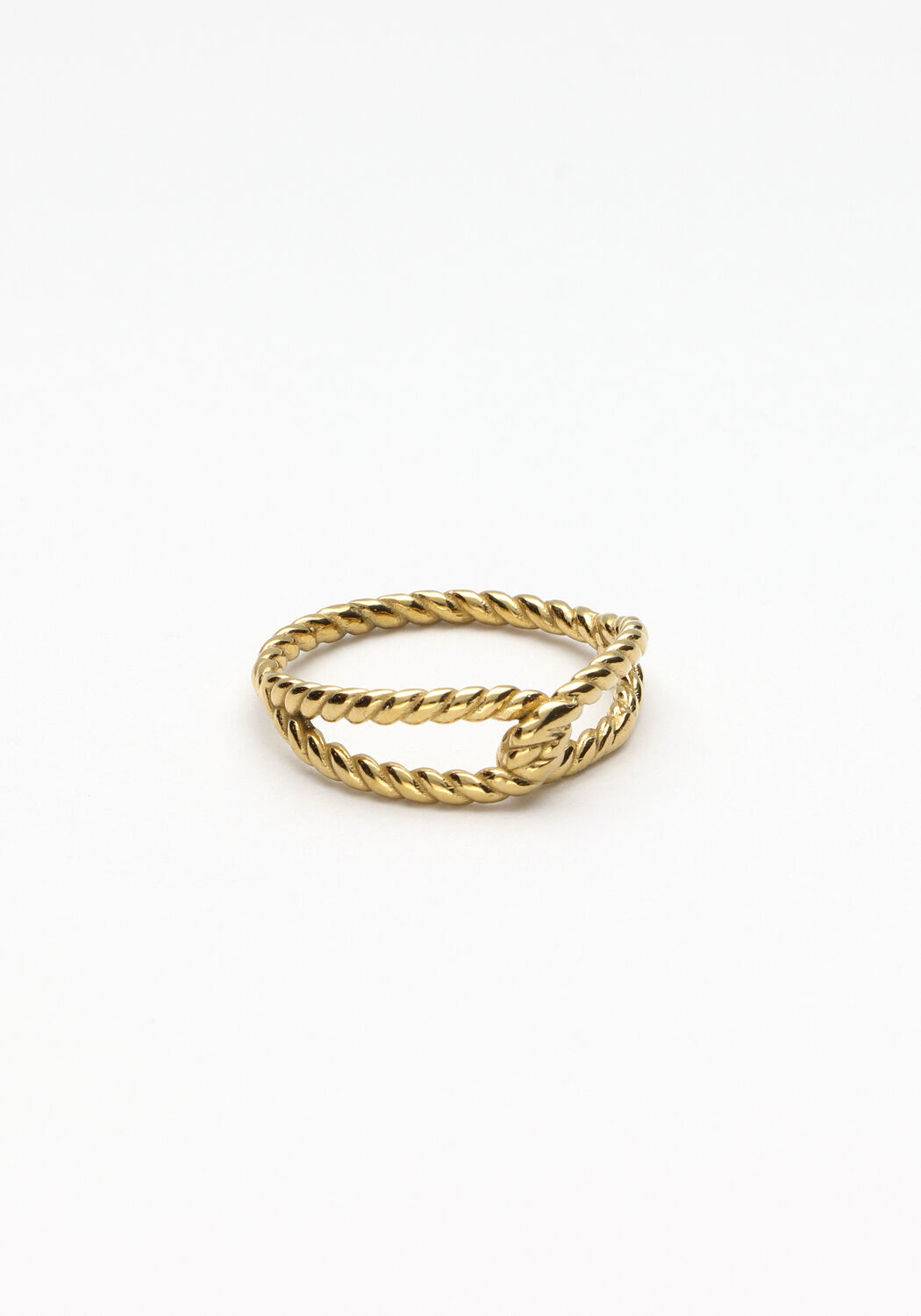 Goldfarbig NOTRE-V Ring RING KNOOP