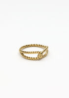 Goldfarbig NOTRE-V Ring RING KNOOP - medium