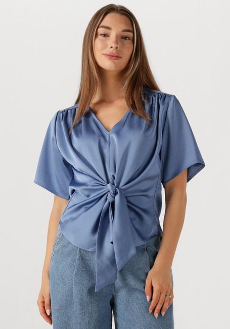 Hellblau NEO NOIR Blusen CASADIA HEAVY SATEEN BLOUSE - large